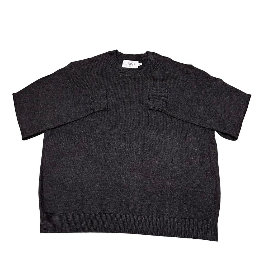 Alex Crane Sweater Mens 2XL XXL Black‎ Knit Merino Wool Lightweight